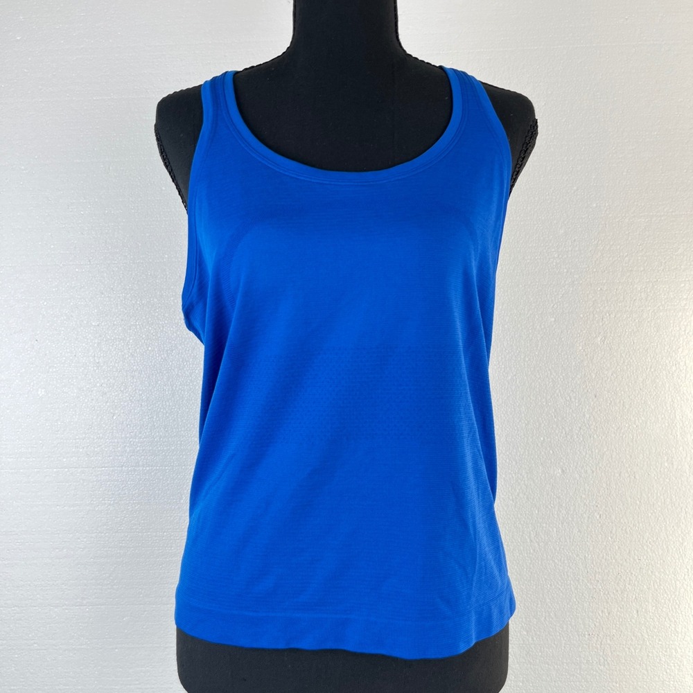 Lululemon Womens Racerback Athletic Tank Blue‎ Small EUC